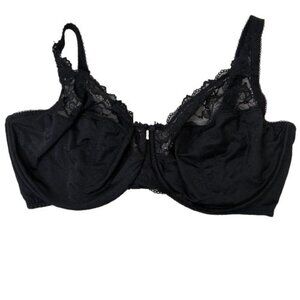 Delimira Unlined Underwire Bra Lace Trim 38H supportive romantic everyday